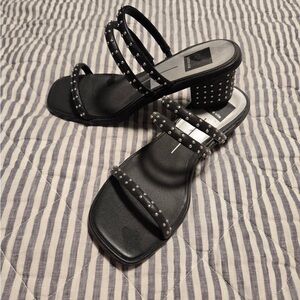 Dolce Vita Black Studded Heels